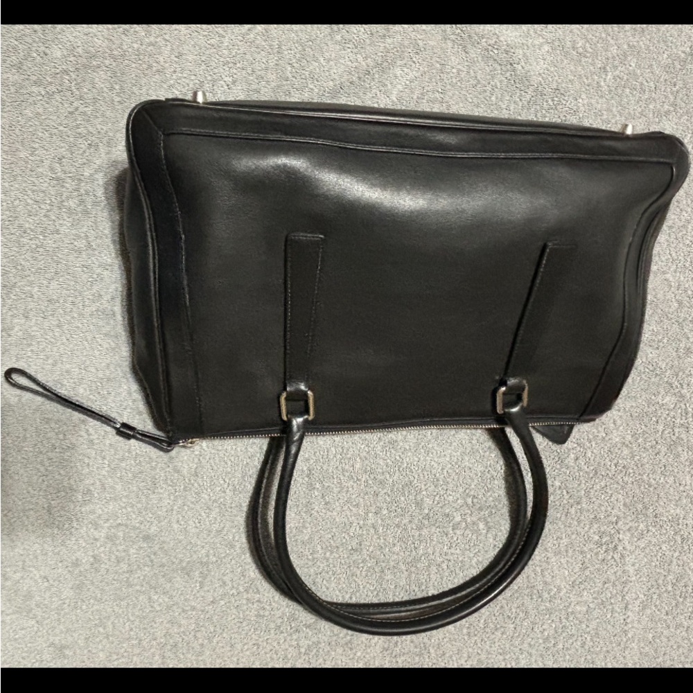 Vintage Black 9420 Coach Bonnie zip leather satchel - Picture 6 of 10